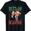 Classic Let's Go Brandon Christmas Santa Trump T-Shirt