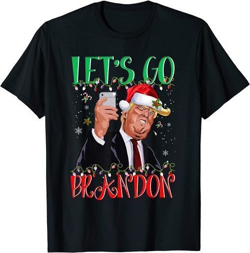 Classic Let's Go Brandon Christmas Santa Trump T-Shirt