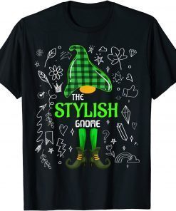 Classic The Stylish Gnome Retro Vintage for Christmas T-Shirt