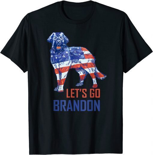 2021 Lets Go Brandon US Meme Vintage Dog Apparel T-Shirt