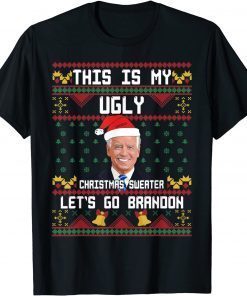 Biden Let's Go Brandon Ugly Christmas Funny Tee Shirts