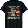 Bulldog American Flag Funny Biden Let's Go Brandon Classic Tee Shirts