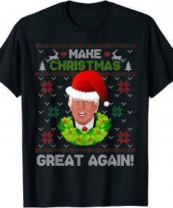Trump Santa Make Christmas Great Again President Ugly Xmas T-Shirt