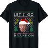 Santa Trump Let's Go Brandon Ugly Sweater Pajama Christmas Shirts