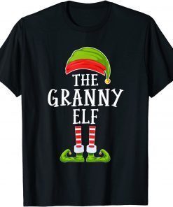 Funny The Granny Elf Christmas Funny Group Family Matching Pajamas Shirts