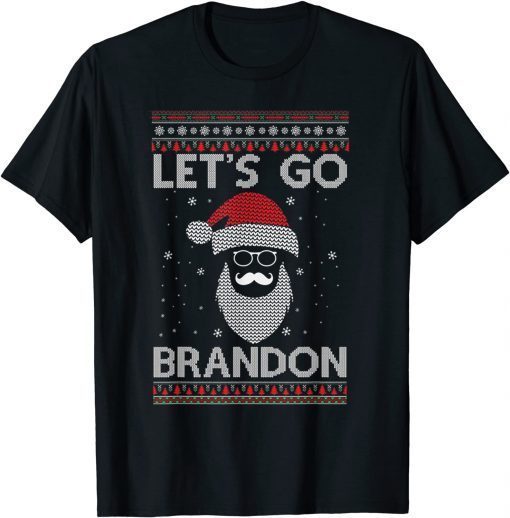 Let's Go Brandon Joe Biden Funny Humor Christmas Shirt T-Shirt