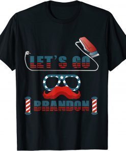 Classic Let's Go Brandon 2021 Vintage US Hairdresser Hair clipper Gift T-Shirt