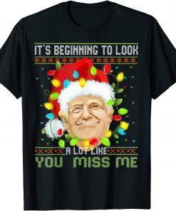Funny Let's Go Brandon Trump Ugly Christmas Trump 2024 T-Shirt