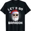 Christmas Let's Go Brandon Shirt Santa Claus Xmas T-Shirt
