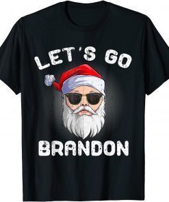 Christmas Let's Go Brandon Shirt Santa Claus Xmas T-Shirt