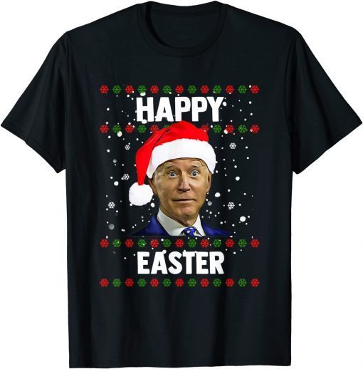 Official Santa Joe Biden Happy Easter Ugly Christmas Sweater T-Shirt