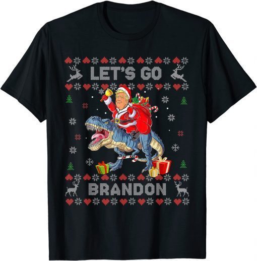 Trump Sarcastic Lets Go Branson Ugly Christmas Pajama 2021 TShirt