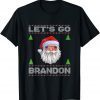 Brandon's Ugly Christmas with an American Flag Gnome T-Shirt