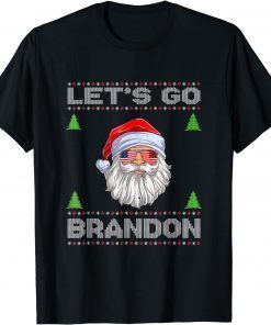 Brandon's Ugly Christmas with an American Flag Gnome T-Shirt