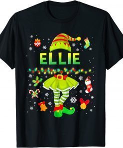 Classic Cute Elf Ellie Family Matching Group Christmas Santa TShirt