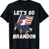 Let's Go Brandon Joe Biden Chant Fake News Strikes Again Funny T-Shirt