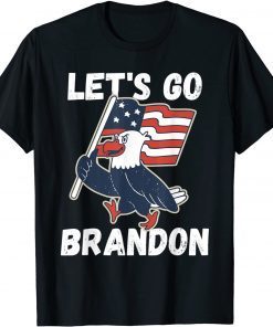 Let's Go Brandon Joe Biden Chant Fake News Strikes Again Funny T-Shirt