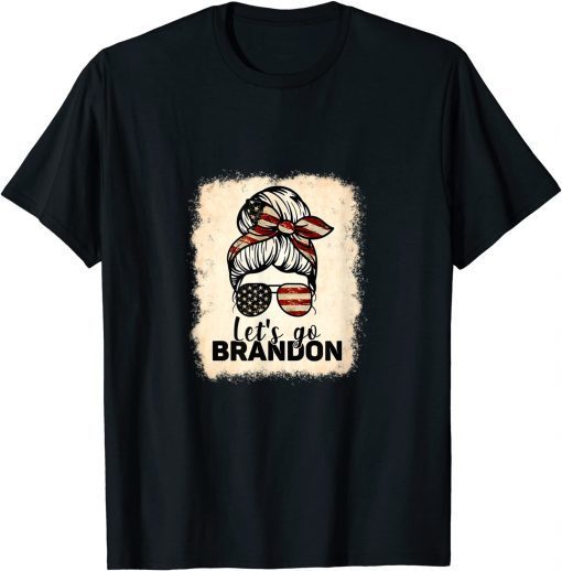 2021 Vintage American Flag F Joe Brandon Anti Liberal Let's Go T-Shirt