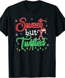 T-Shirt Sweet but Twisted Funny Candy Cane Christmas Mens Womens 2022