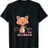 T-Shirt Fanny Let's Go Brandon cut cat US Flag