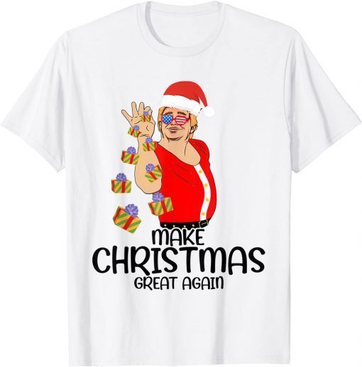 Make Christmas Great Again Support Trump Ugly Christmas T-Shirt