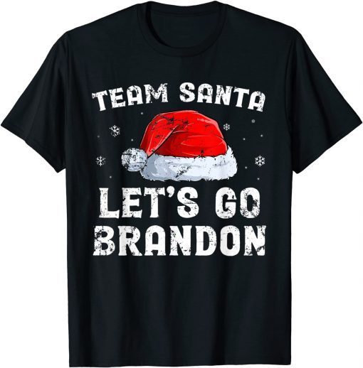 Team Santa Christmas Trending Let's go Brandon Funny TShirt