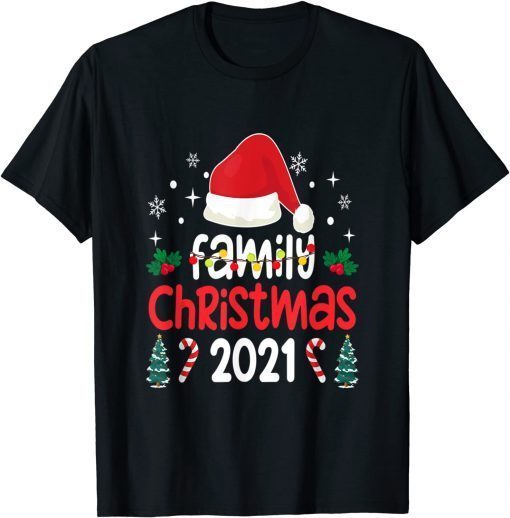 Family Christmas 2021 Matching Shirts Squad Santa Elf Gift Tee Shirts