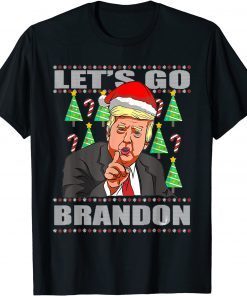 T-Shirt Christmas 2021 Let's Go Branson Brandon Anti Liberal Xmas