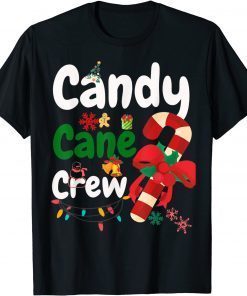 Classic Old Fashioned Candy Cane Crew Christmas Cookies T-Shirt