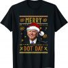 Merry Dot Day Santa Joe Biden Ugly Christmas Unisex T-Shirt
