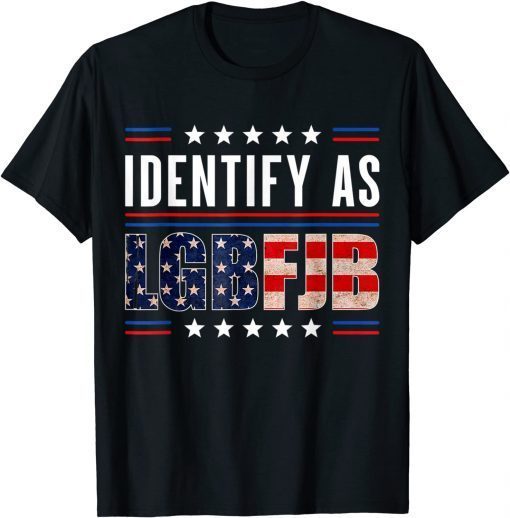 Mens Proud Member Of LGBFJB Community US FLAG T-Shirt