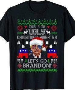 Conservative Let’s Go Brandon Ugly Christmas Tee Pro America T-Shirt