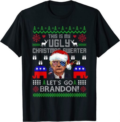 Conservative Let’s Go Brandon Ugly Christmas Tee Pro America T-Shirt