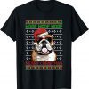 Bulldog Dog Funny Woof Merry Christmas 2021 Shirts