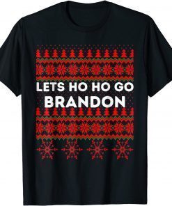 Christmas Lets Ho Ho Go Brandon Ugly Sweater's For Women Unisex T-Shirt