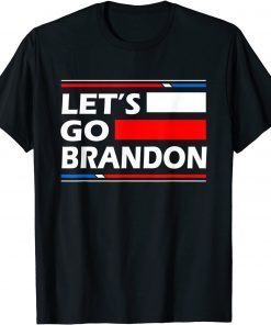 T-Shirt Let's Go Brandon Conservative US Flag Tee for Anti Liberal