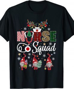 T-Shirt Christmas Nurse Crew Squad Xmas Nursing Pajamas