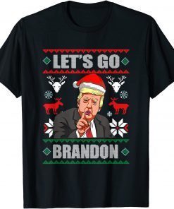 Let's Go Branson Brandon Funny Santa Trump Christmas T-Shirt