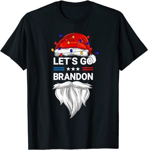 2021 Let's go Brandon Santa Matching Family Christmas Pajamas T-Shirt