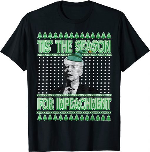 Anti Biden Ugly Christmas Sweater Impeachment Republican Gift TShirt