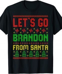 Official Let's Go Brandon Ugly Christmas Anti Biden Pro America T-Shirt