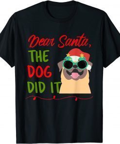 Funny Dear Santa Merry Christmas Naughty Elf Family Matching T-Shirt