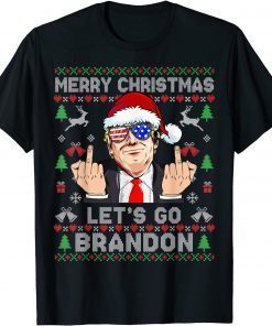 Funny Let's Go Branson Brandon Trump Ugly Christmas Sweater T-Shirt