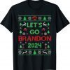 Merry Christmas Let's go Branson Brandon Ugly Sweater Style Funny T-Shirt