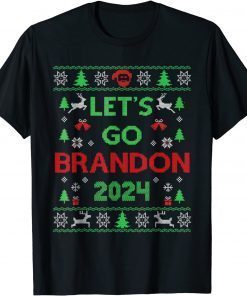 Merry Christmas Let's go Branson Brandon Ugly Sweater Style Funny T-Shirt