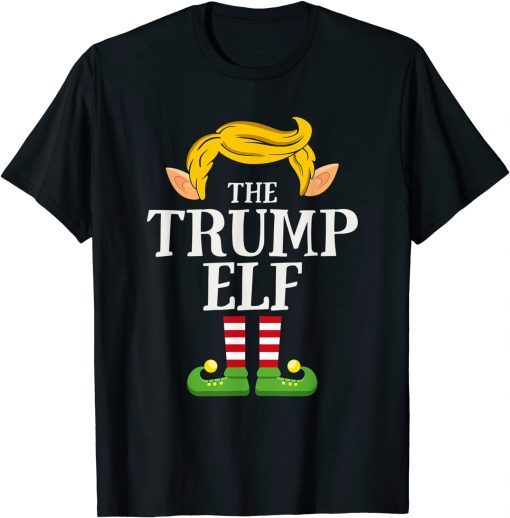 2021 The Trump Elf Group Matching Family Christmas Gifts T-Shirt
