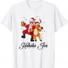Merry Christmas With Biden Hohoho Joe Reindeer Beer Funny T-Shirt