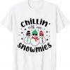 2021 Chillin With My Snowmies Funny Cool Christmas T-Shirt