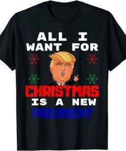 All I Want For Christmas Is A New President Gingerbread T-Shirt