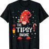 The Tipsy Gnome Matching Family Christmas Gnome Pajama Unisex TShirt